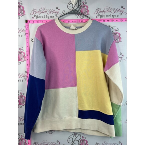Vans Tops - Vans Colorblock Pastel Crewneck Sweatshirt - Pink, Yellow, Blue, Cream, Green
